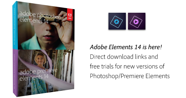 adobe photoshop & premiere elements 14 for windows & mac - full version